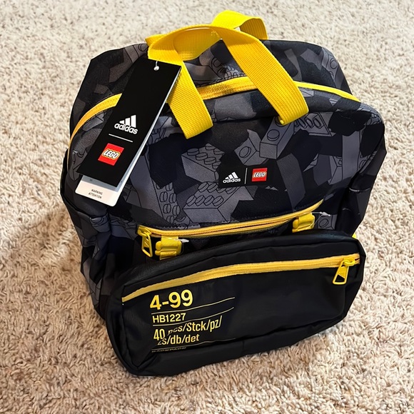 BNWT Youth Adidas Lego Classic Backpack!! - Picture 1 of 10